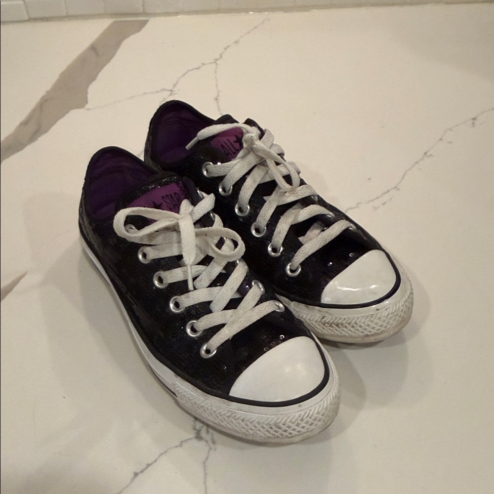 Classic Black and White Sneakers